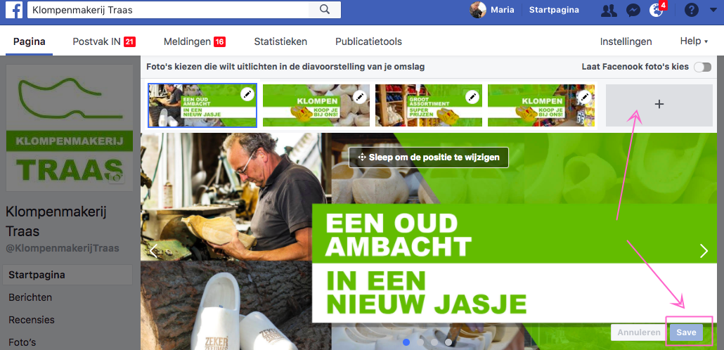 Slideshow maken op je Facebook Pagina in 3 stappen