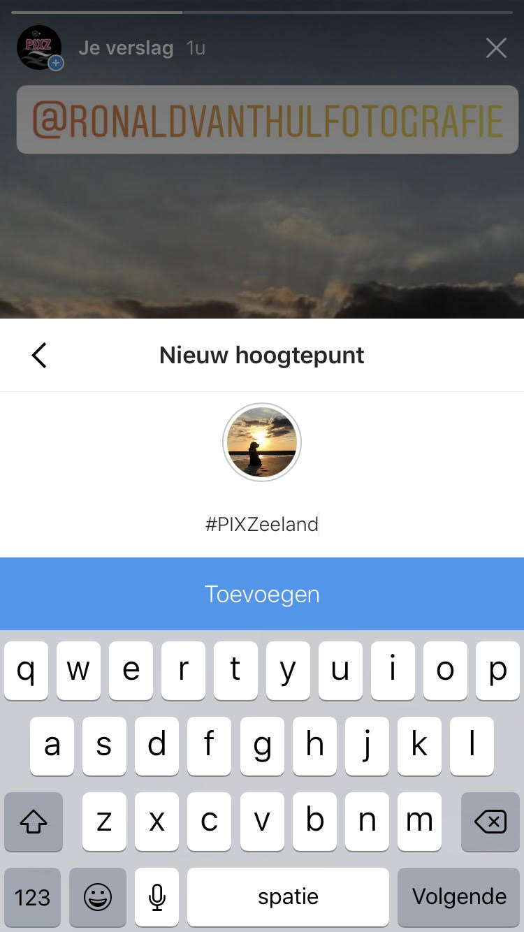 Instagram Stories Hoogtepunten