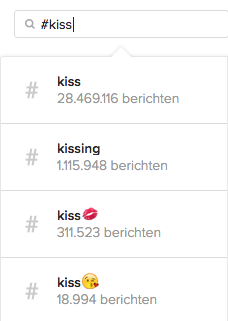Instagram straattaal #kiss