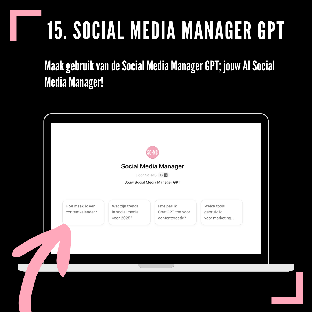 Social Media Manager Custom GPT 