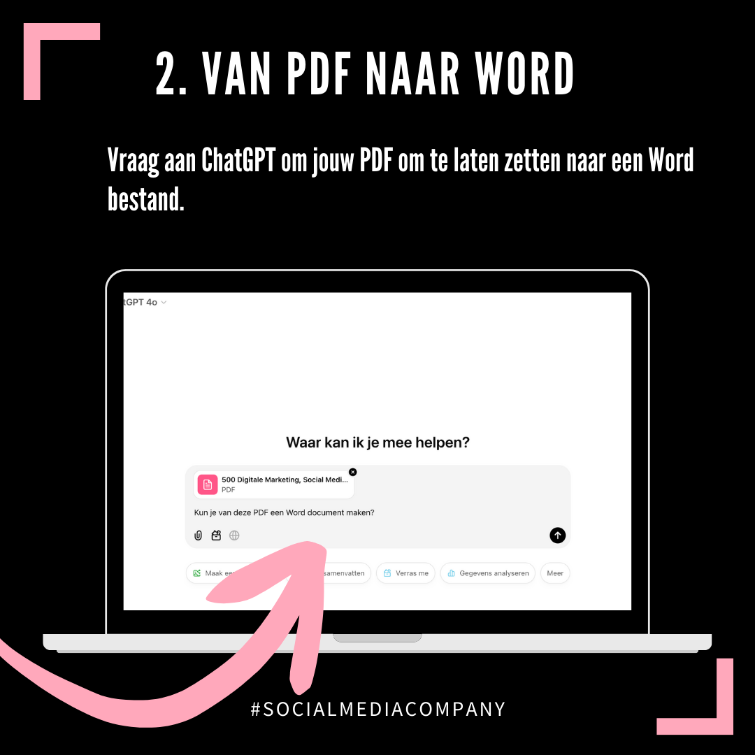 Van PDF naar Word met ChatGPT