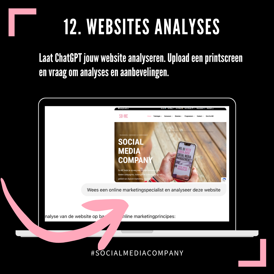 Websites analyseren met ChatGPT